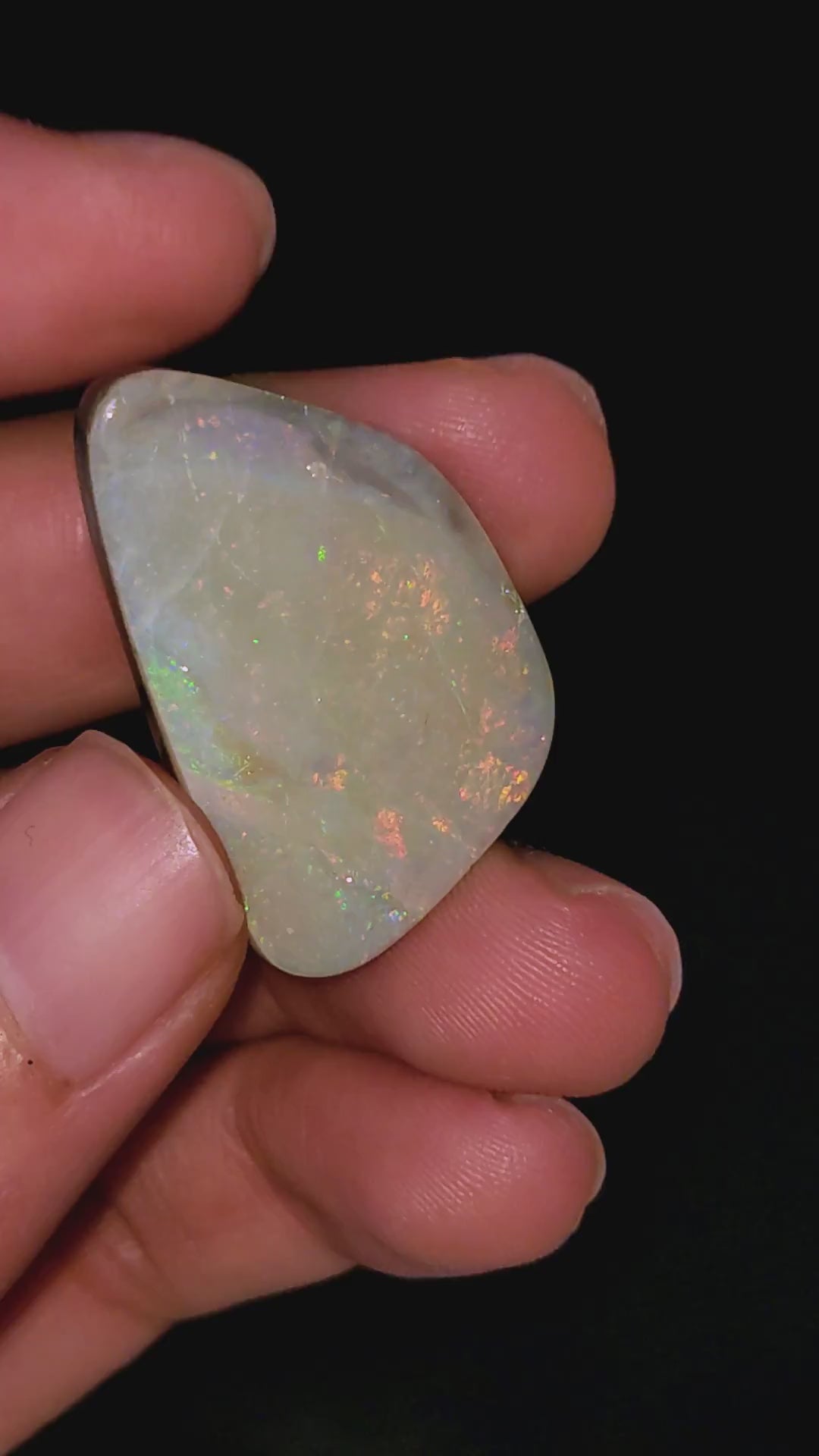 Natural Australian Opal Pear Shape Cabochon Loose Gemstone For Making Jewelry 18X12X3 mm 5 Ct. OP-674