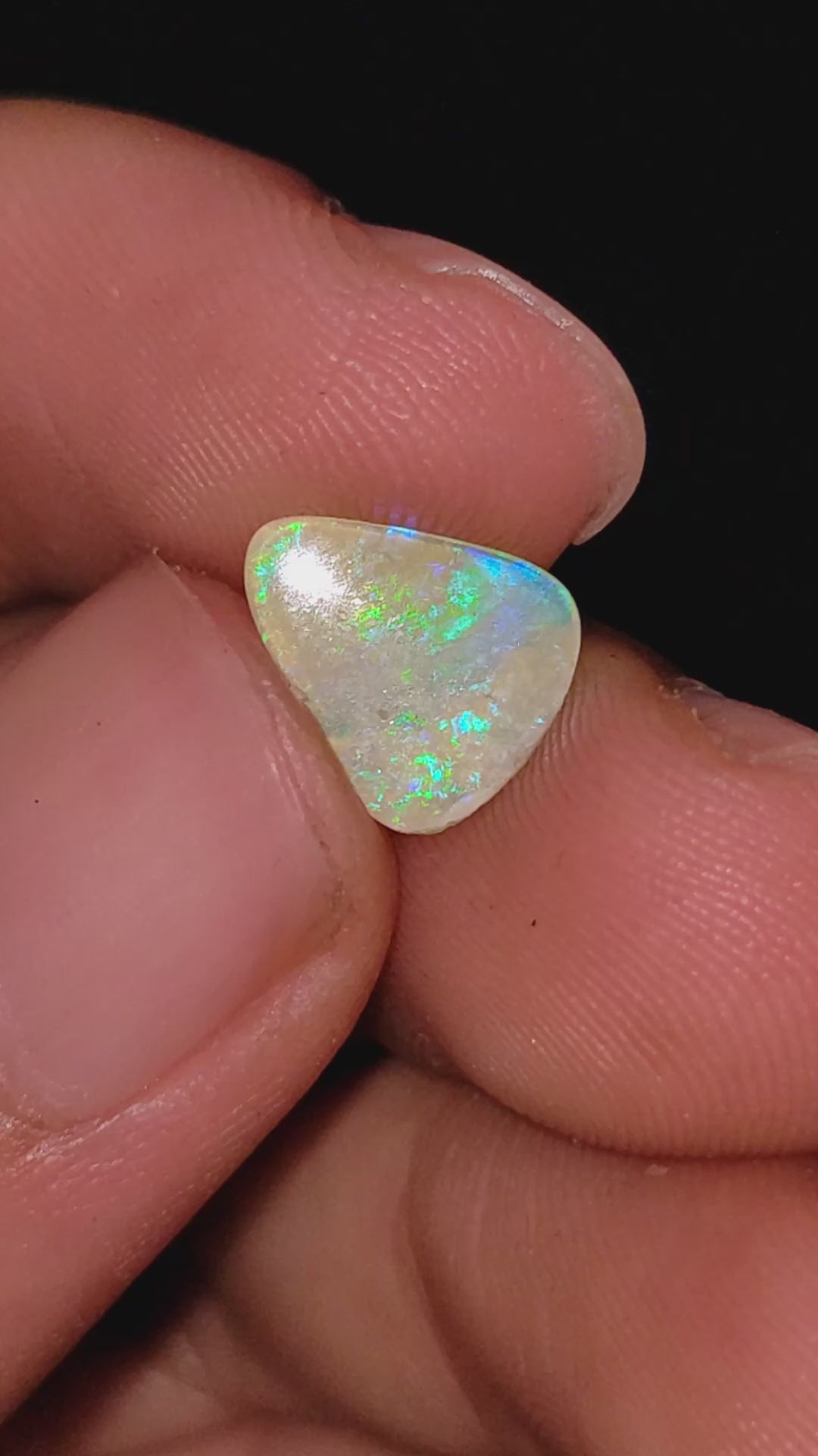 Natural Australian Opal Pear Shape Cabochon Loose Gemstone For Making Jewelry 9X8X1 mm 1 Ct. OP-722
