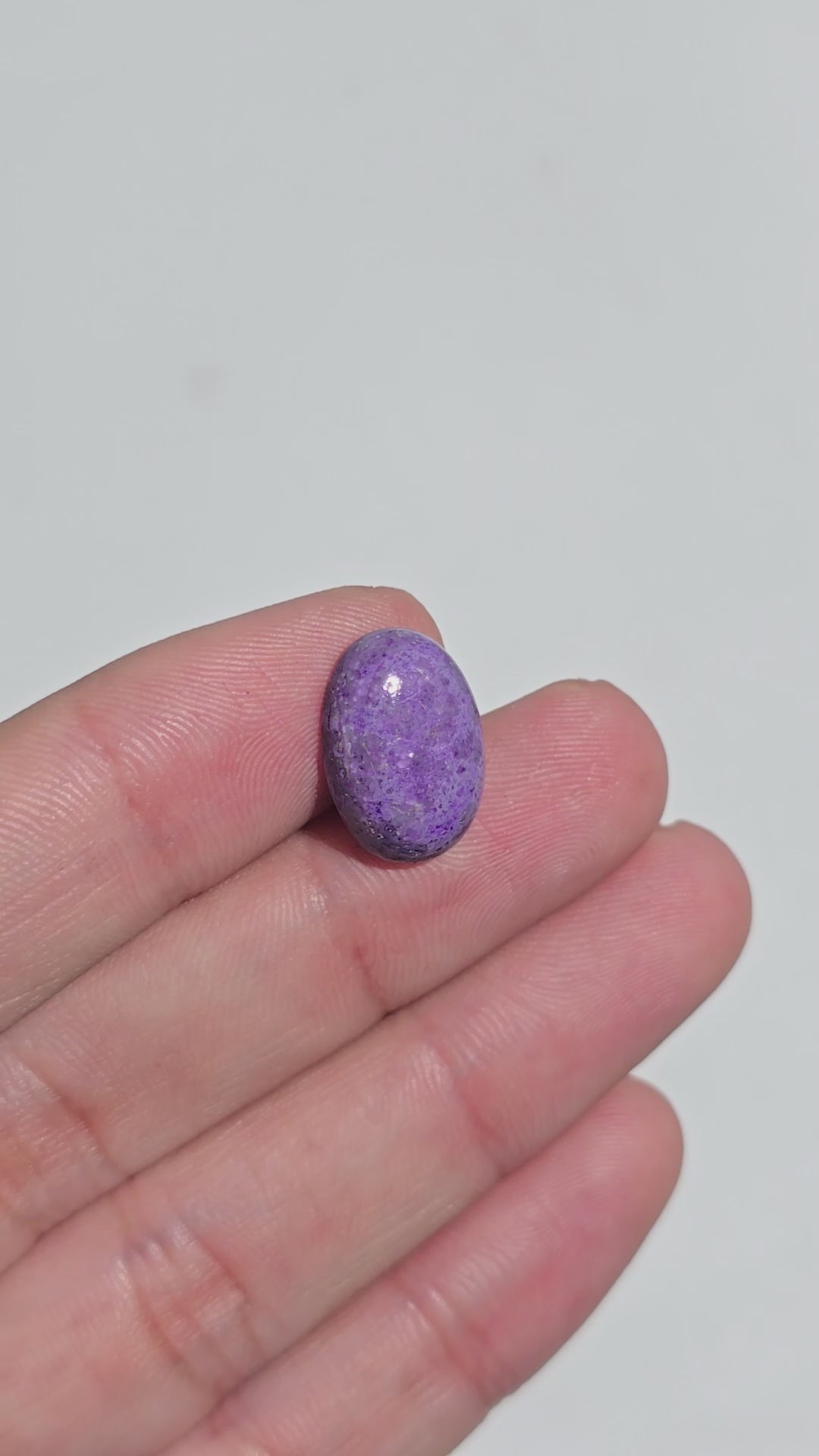 Sugilite Oval Shape Cabochon Loose Gemstone For Making Jewelry 6.5 Ct. 15X10X4 mm Y-9322