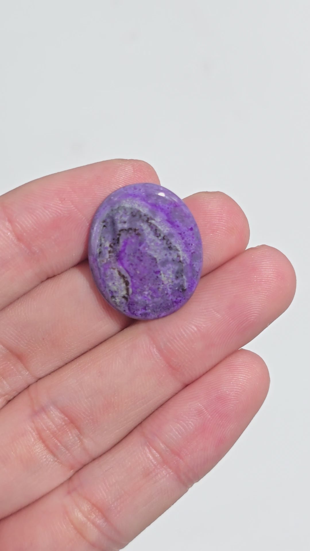 Sugilite Oval Shape Cabochon Loose Gemstone For Making Jewelry 11.5 Ct. 22X18X3 mm Y-9318
