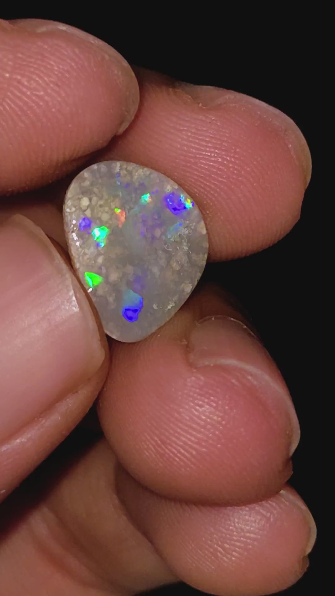Natural Australian Opal Fancy Shape Cabochon Loose Gemstone For Making Jewelry 15X6X2 mm 1.5 Ct. OP-664