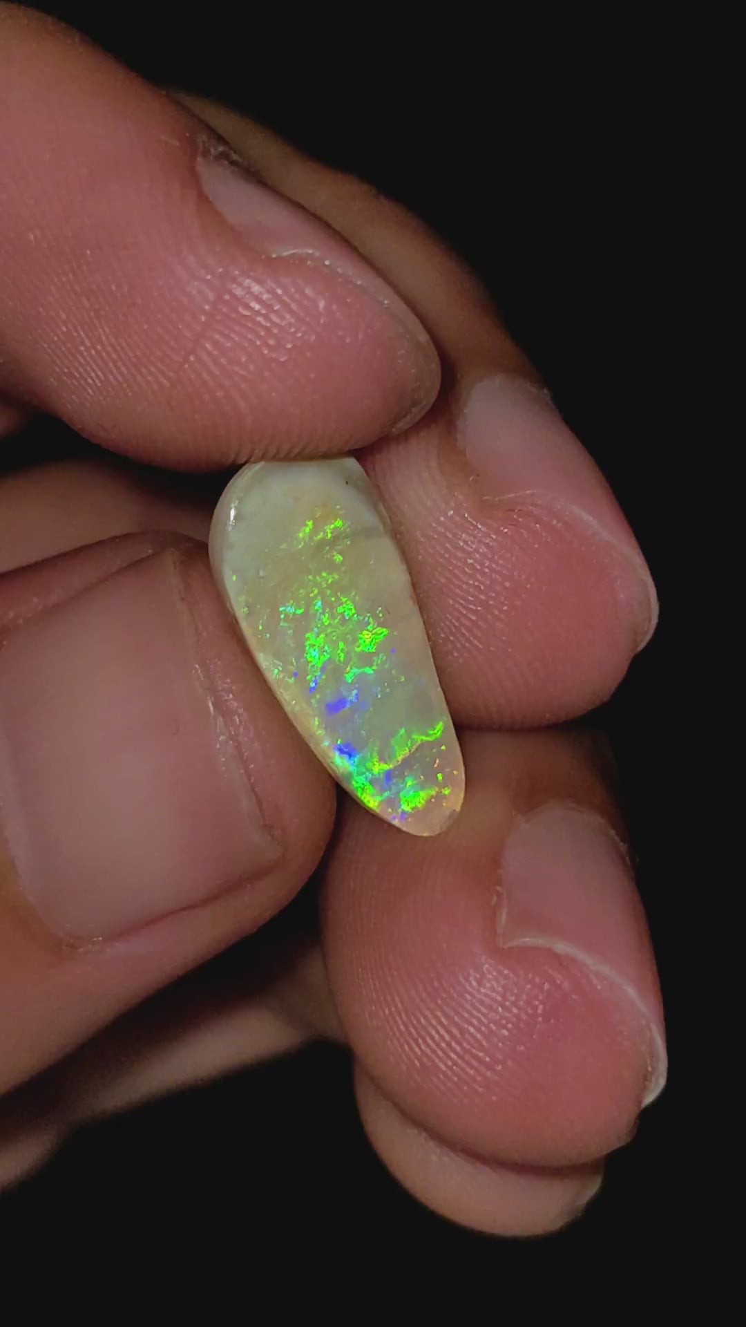 Natural Australian Opal Fancy Shape Cabochon Loose Gemstone For Making Jewelry 16X7X2 mm 2 Ct. OP-625