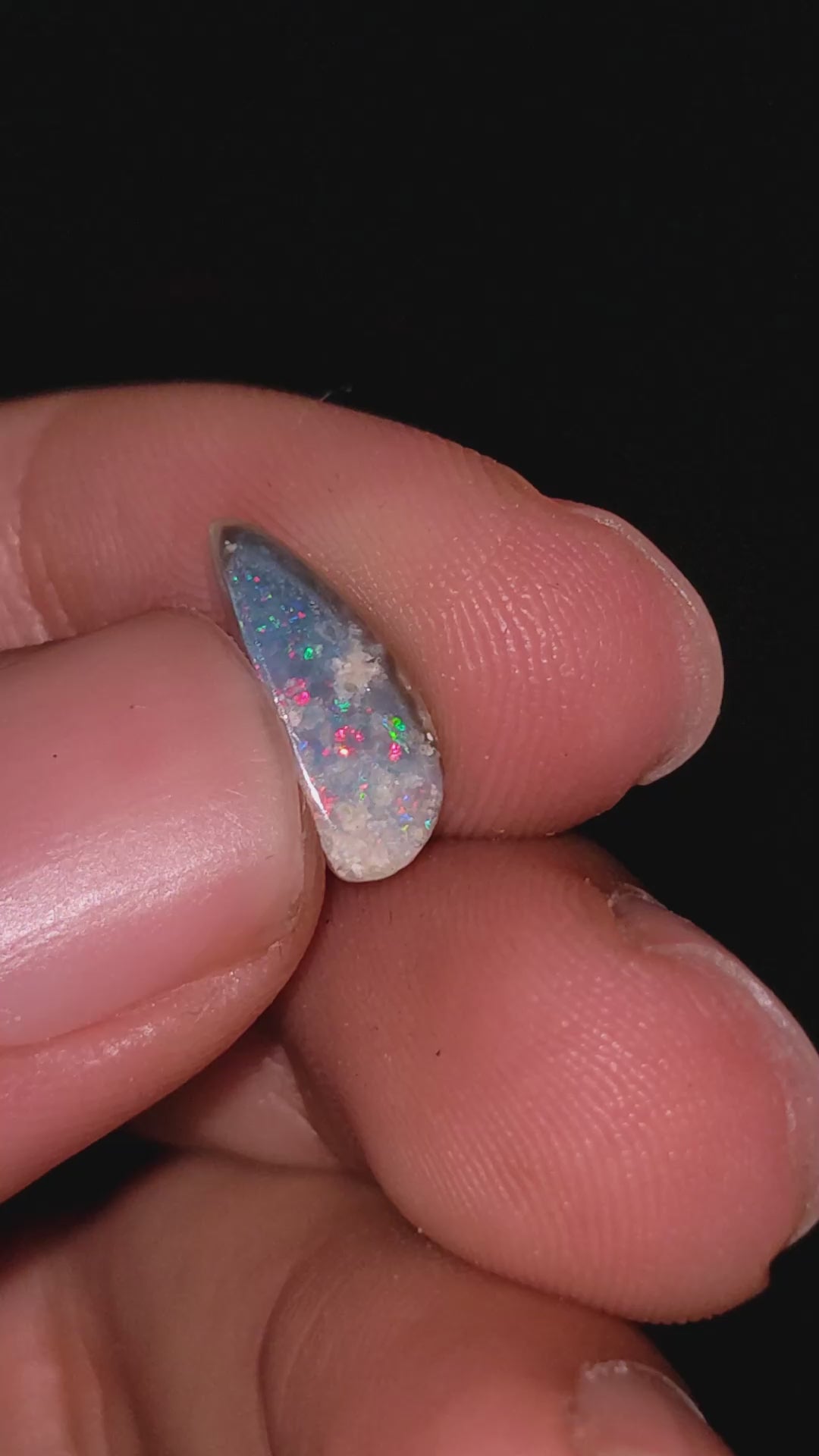 Natural Australian Opal Fancy Shape Cabochon Loose Gemstone For Making Jewelry 12X5X1 mm 1 Ct. OP-717