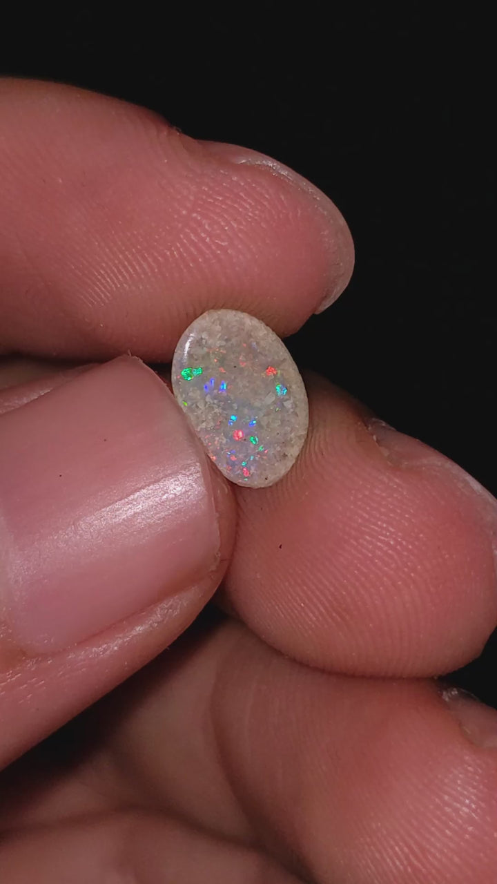 Natural Australian Opal Fancy Shape Cabochon Loose Gemstone For Making Jewelry 9X6X1 mm 0.5 Ct. OP-713