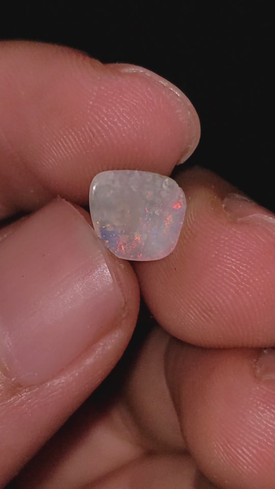Natural Australian Opal Fancy Shape Cabochon Loose Gemstone For Making Jewelry 8X7X1 mm 1 Ct. OP-726