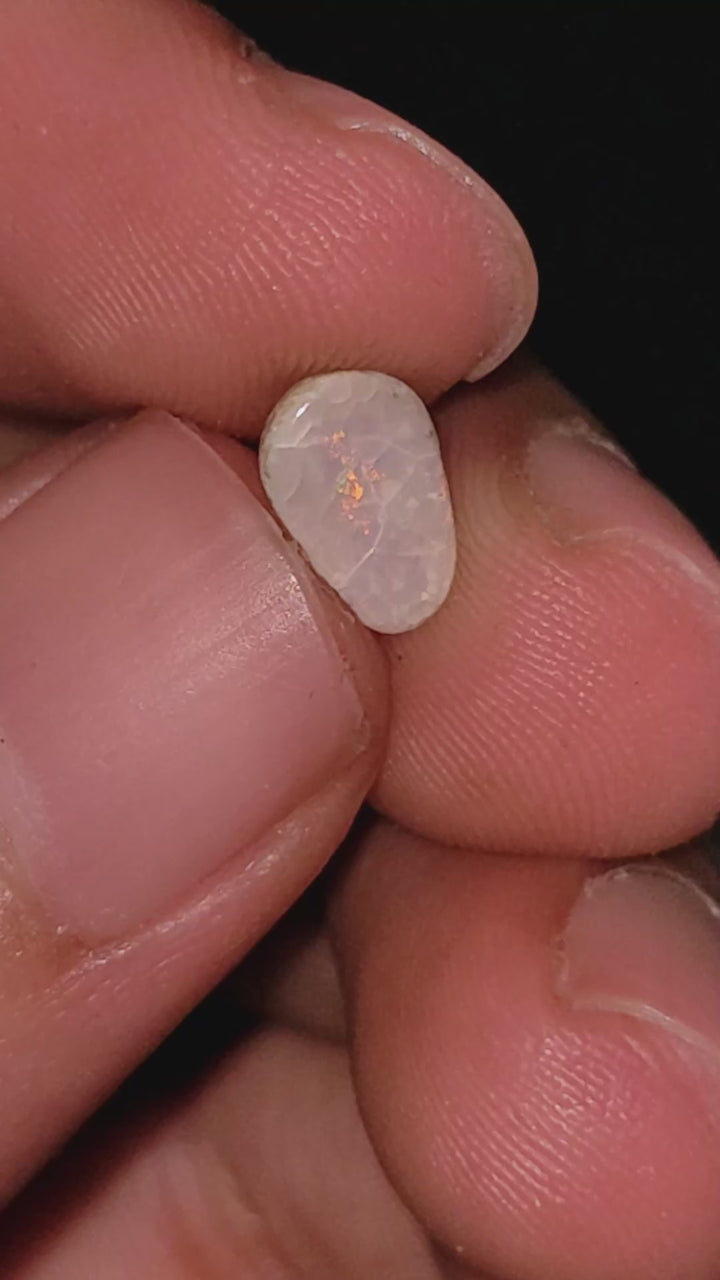 Natural Australian Opal Fancy Shape Cabochon Loose Gemstone For Making Jewelry 8X5X2 mm 1 Ct. OP-730