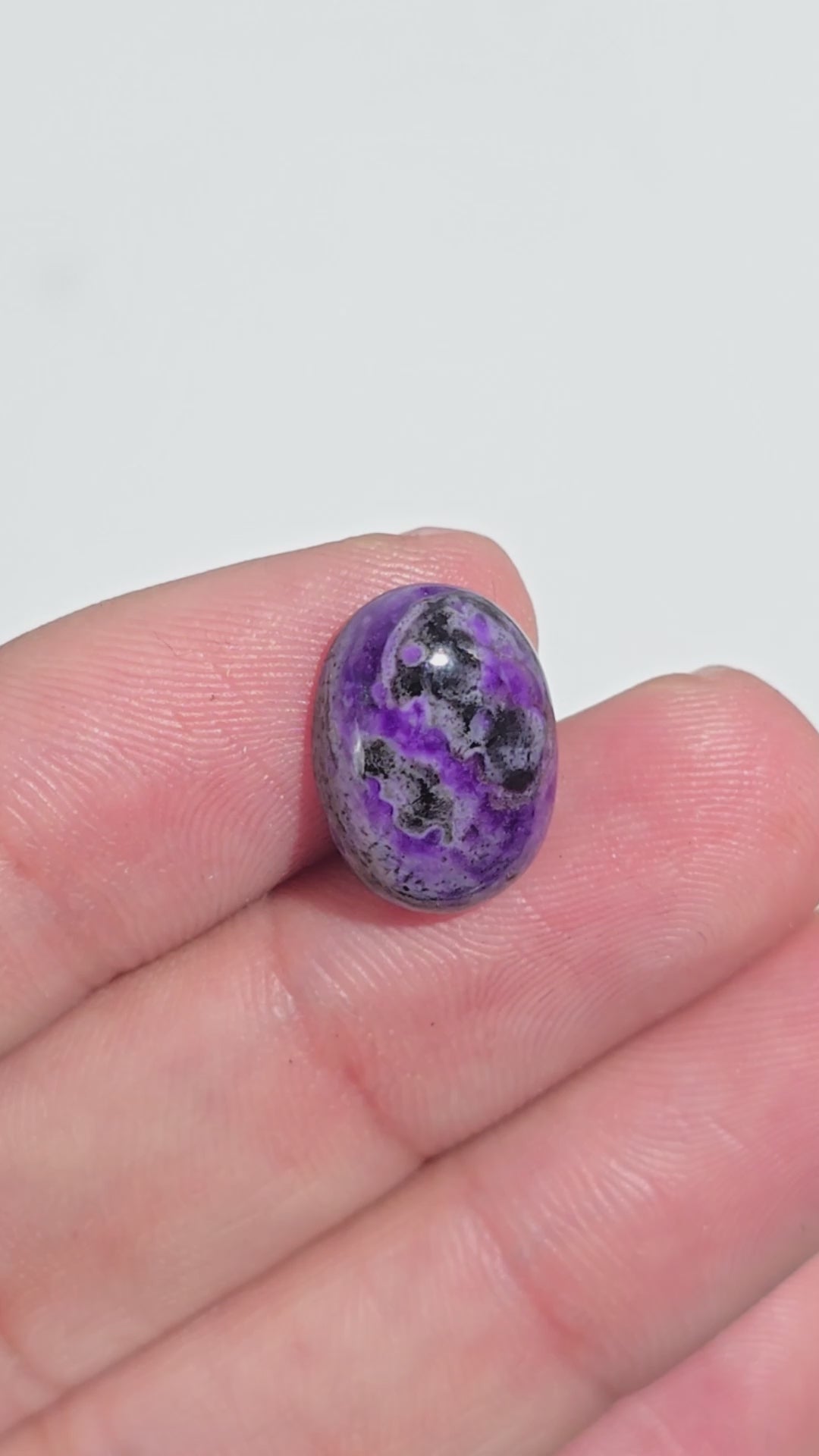 Sugilite Oval Shape Cabochon Loose Gemstone For Making Jewelry 6 Ct. 14X10X5 mm Y-9296