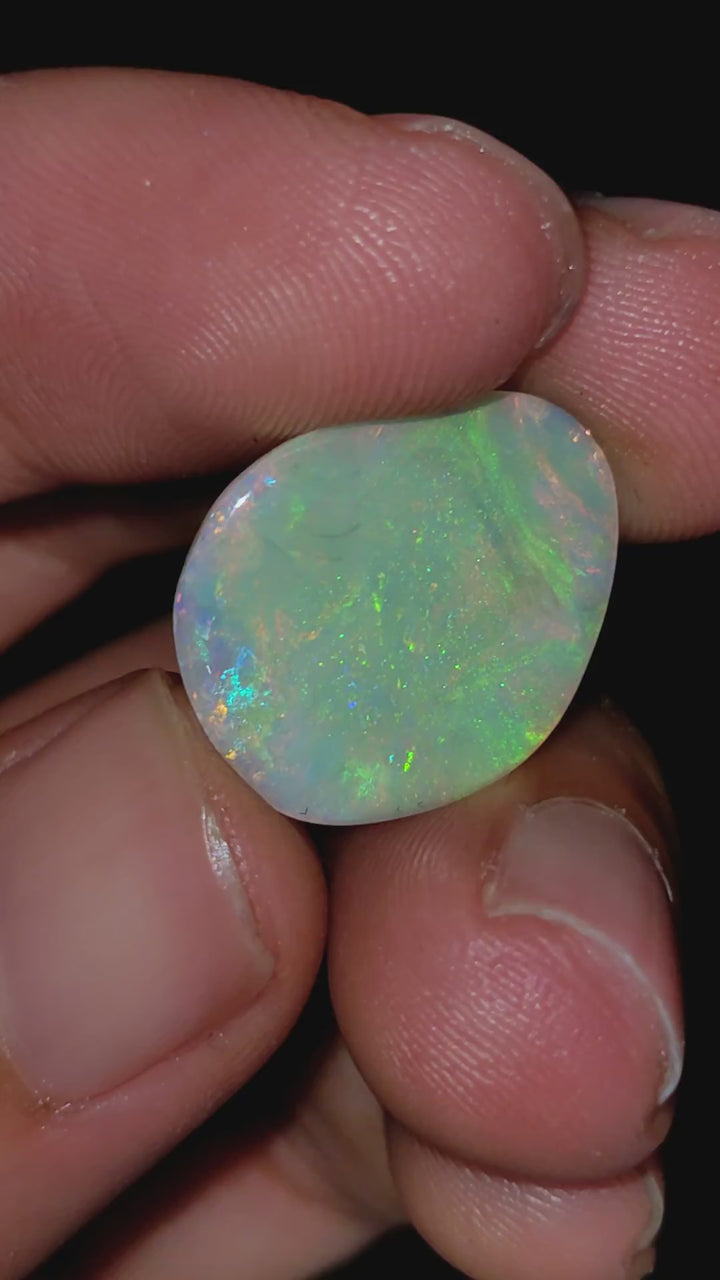 Natural Australian Opal Fancy Shape Cabochon Loose Gemstone For Making Jewelry 18X14X2 mm 4.5 Ct. OP-611