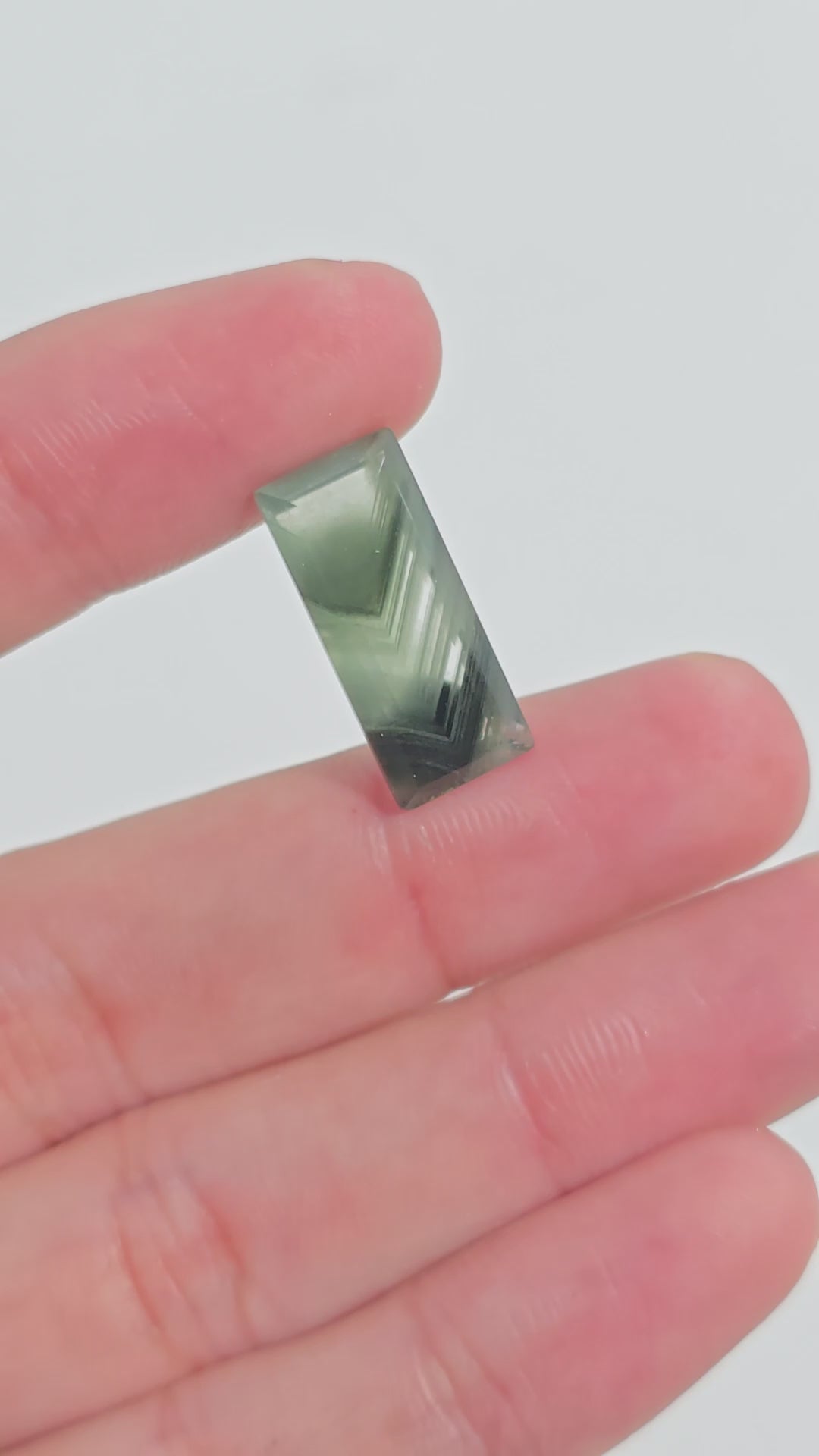 Green Phantom Quartz Rectangle Shape Cut Stone Loose Gemstone For Making Jewelry 8 Ct. 20X9X5 mm Y-9372