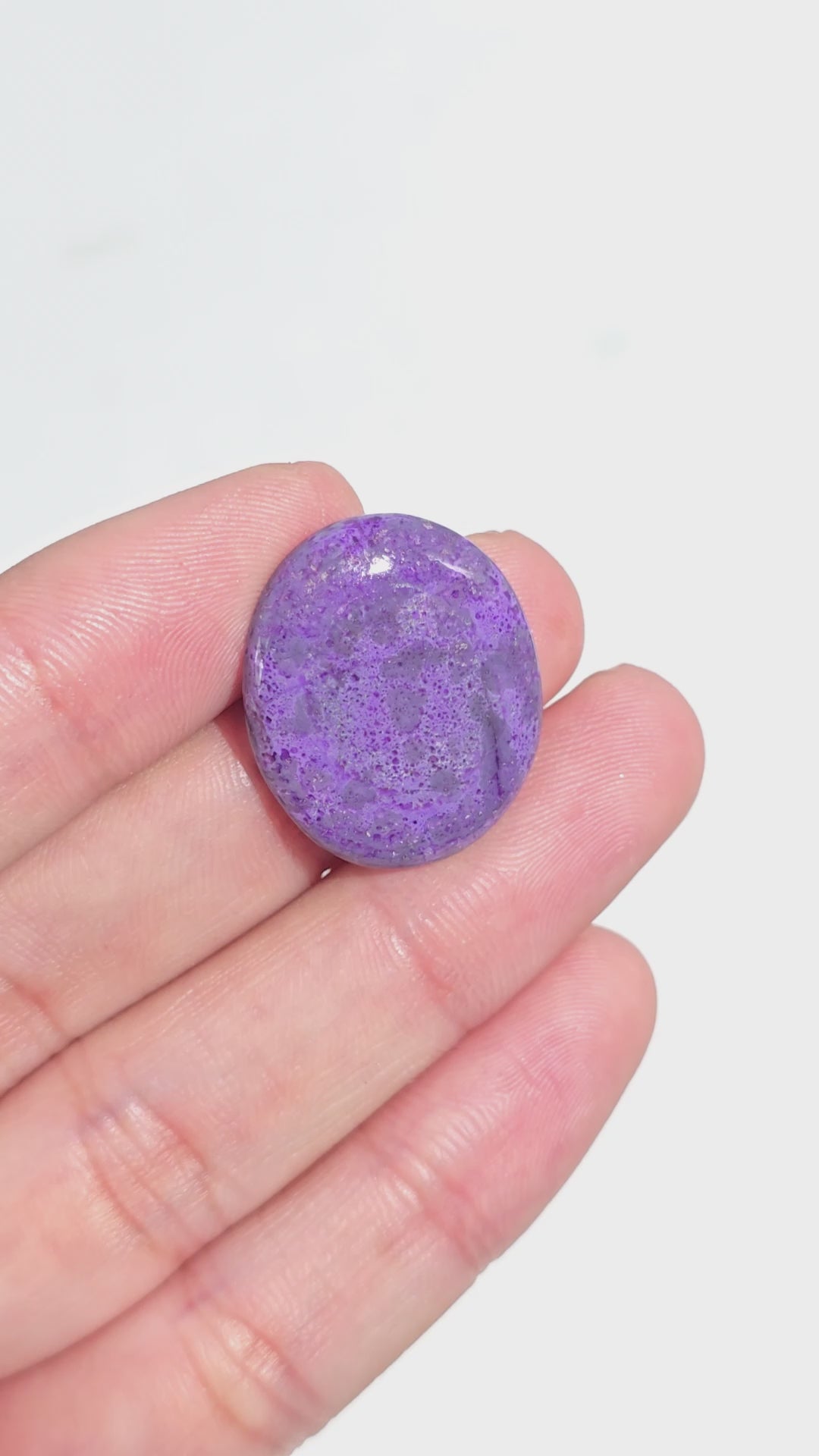 Sugilite Oval Shape Cabochon Loose Gemstone For Making Jewelry 15.5 Ct. 23X19X4 mm Y-9334