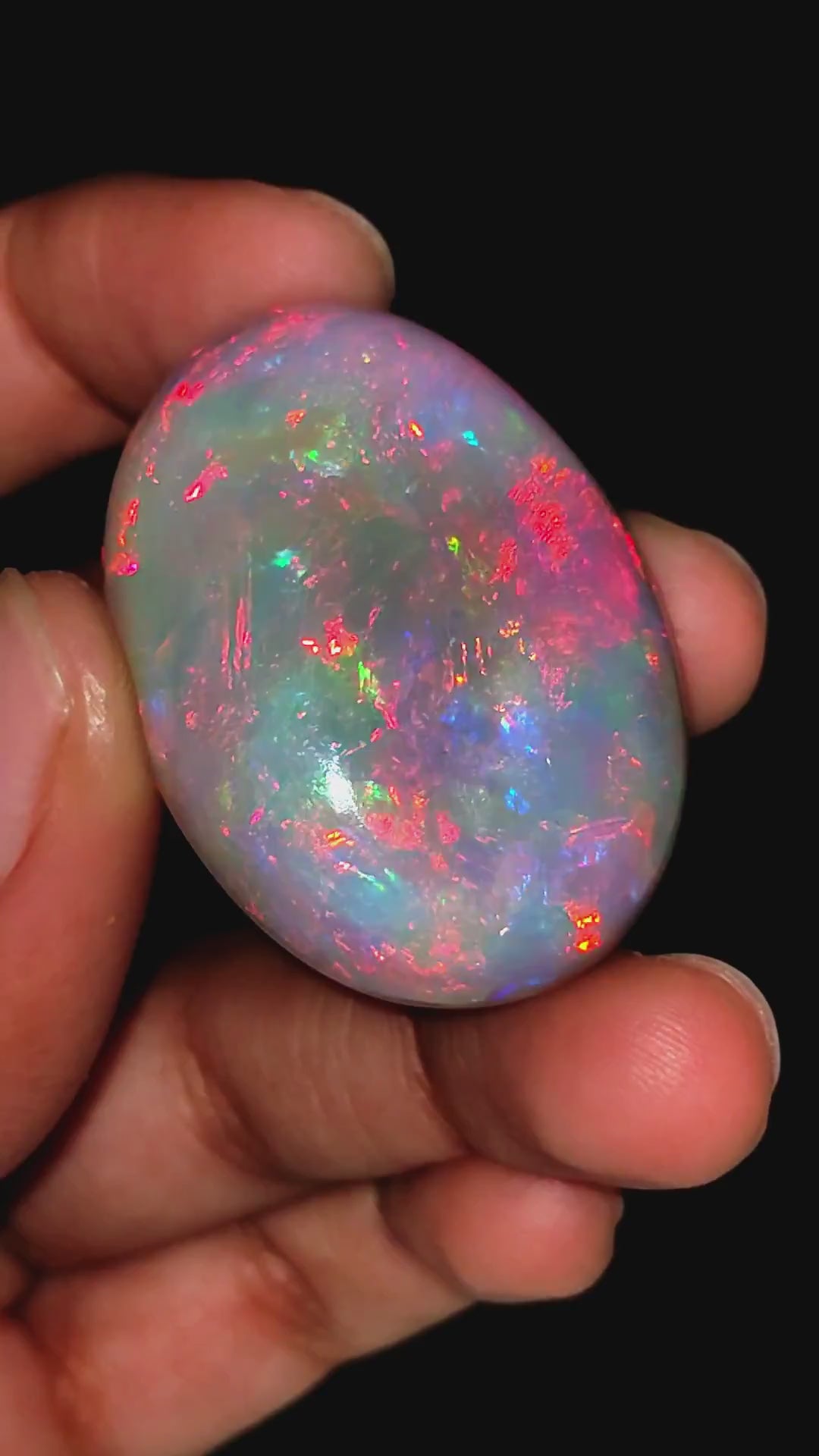One of a kind Natural ethiopian opal Oval Shape Cabochon Loose Gemstone For Making Jewelry 79.5 Ct. 37X27X14 mm Y-8397