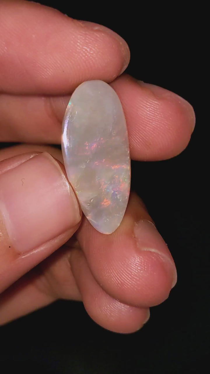 Natural Australian Opal Fancy Shape Cabochon Loose Gemstone For Making Jewelry 12X6X3 mm 1.5 Ct. OP-676