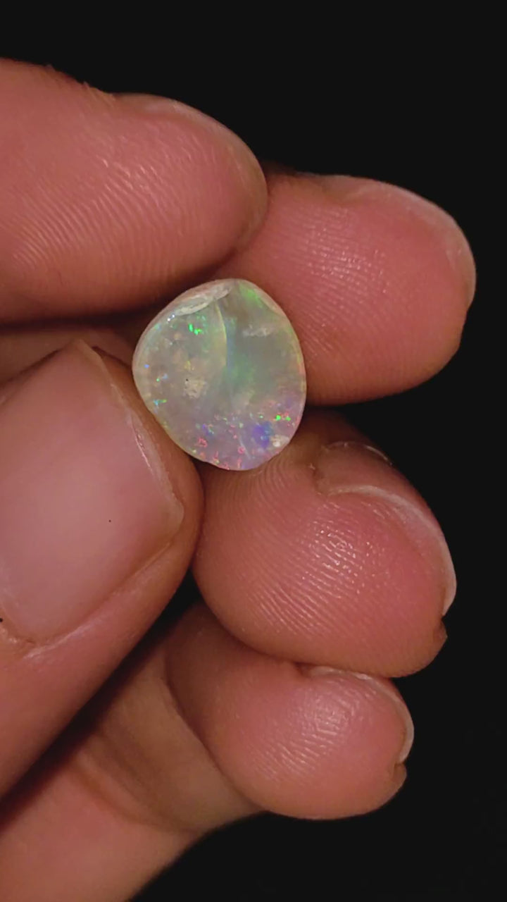 Natural Australian Opal Heart Shape Cabochon Loose Gemstone For Making Jewelry 15X14X2 mm 2.5 Ct. OP-671