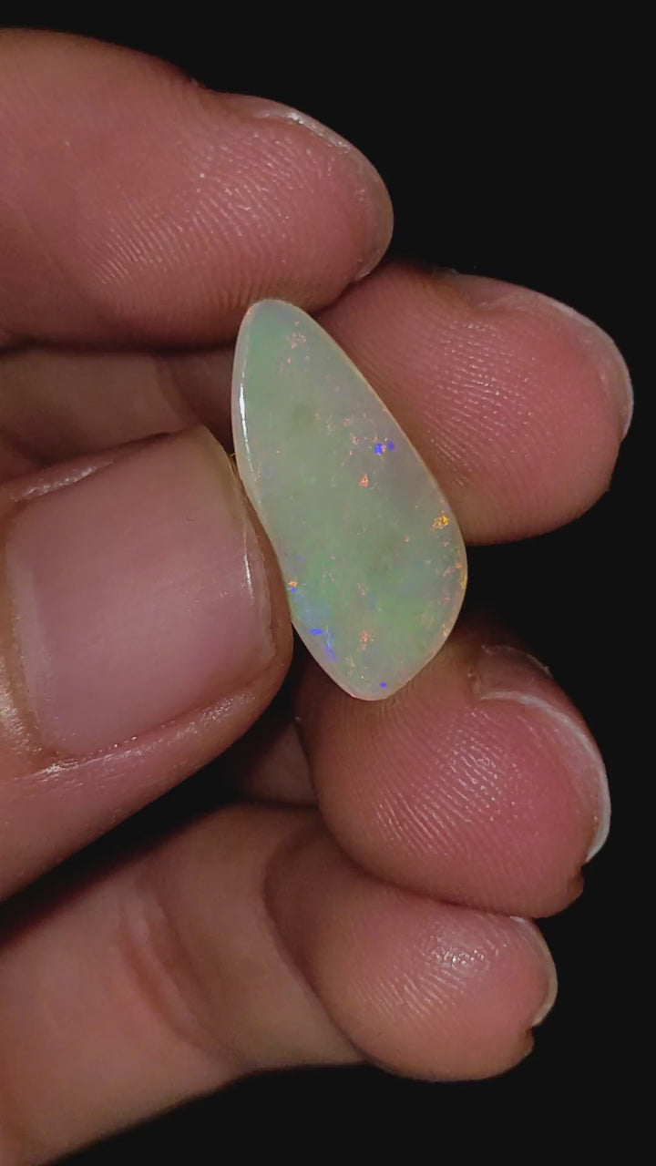 Natural Australian Opal Fancy Shape Cabochon Loose Gemstone For Making Jewelry 19X9X2 mm 2.5 Ct. OP-616
