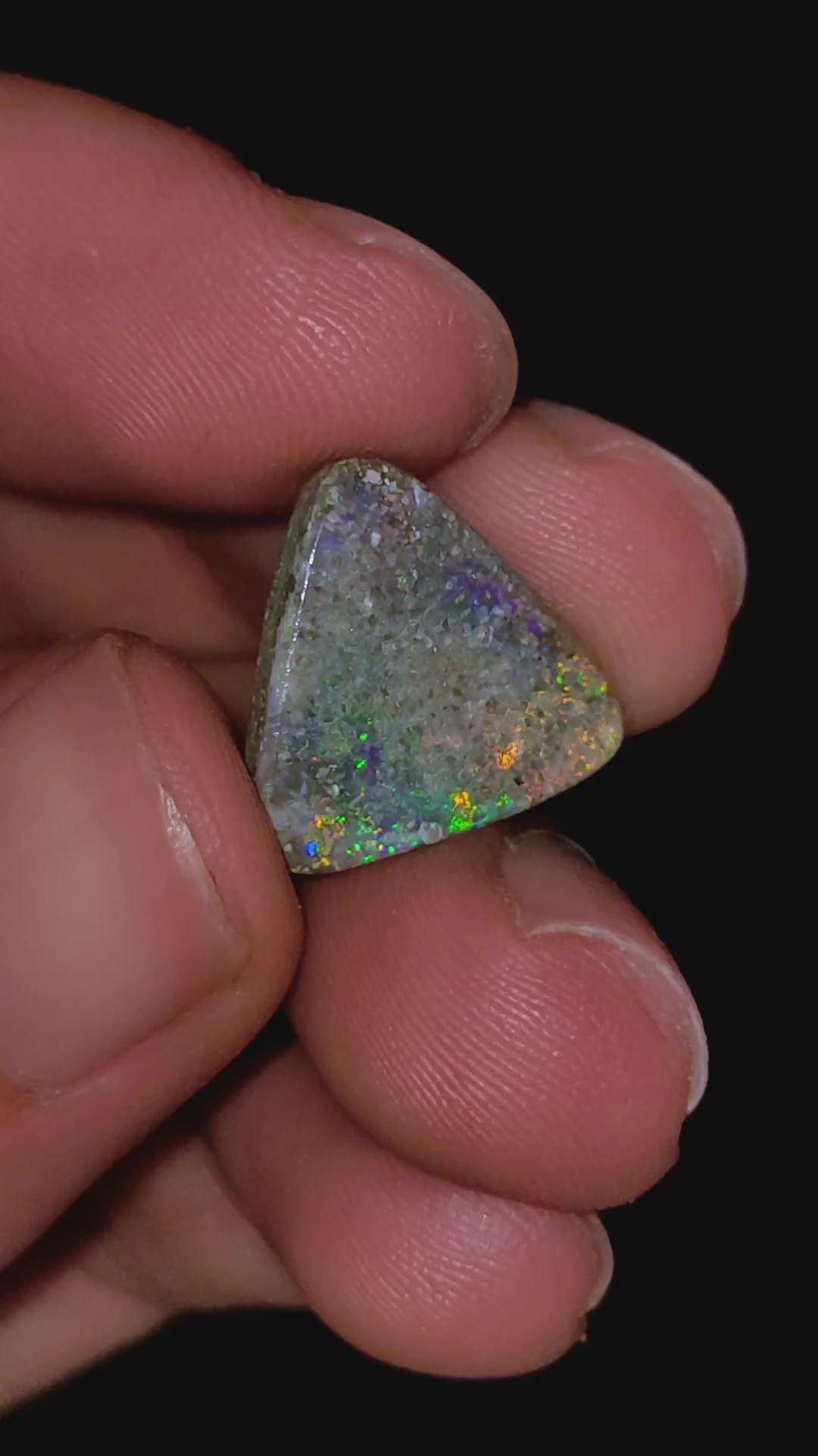 Natural Australian Opal Triangle Shape Cabochon Loose Gemstone For Making Jewelry 14X13X3 mm 4 Ct. OP-654