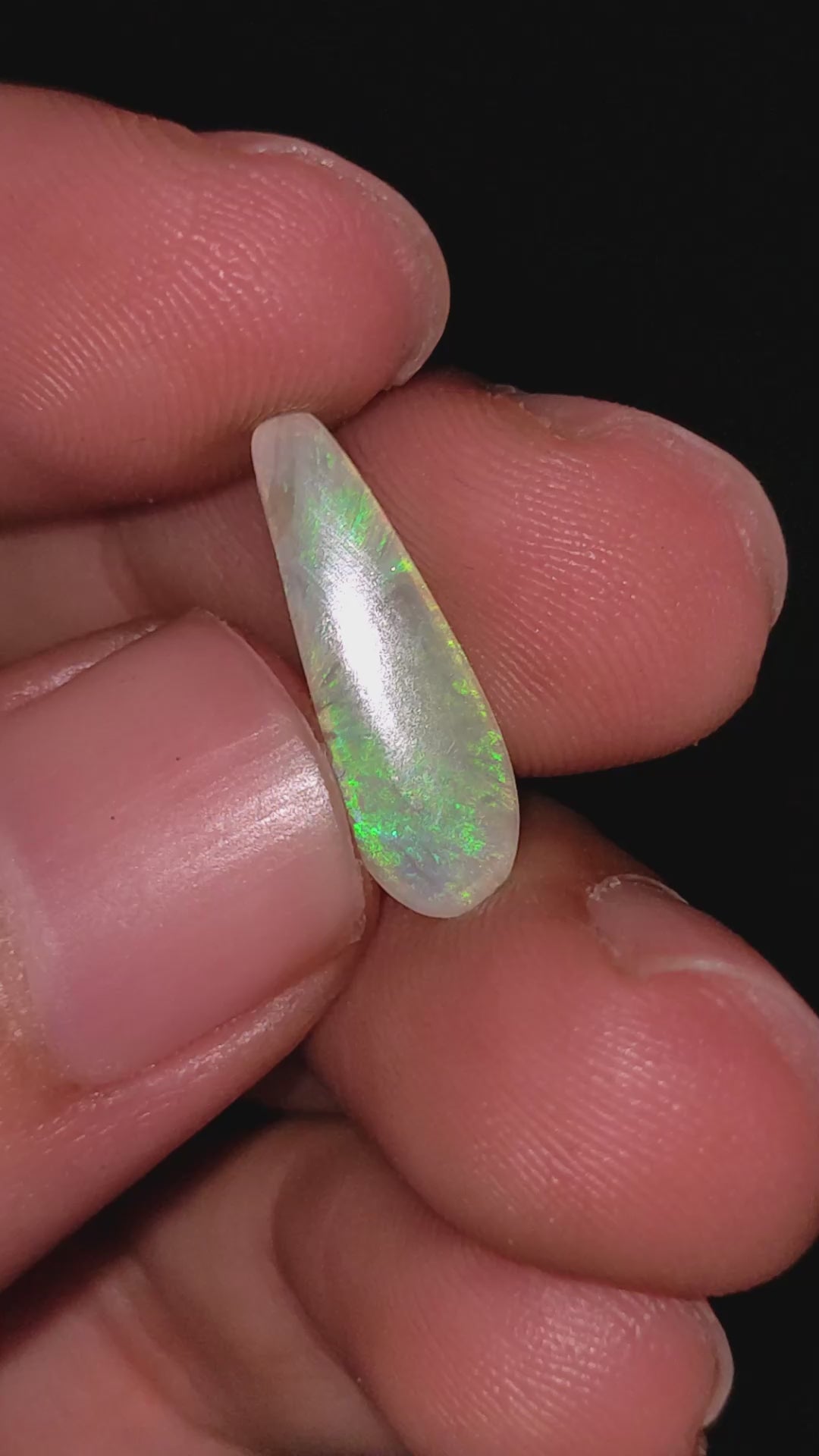Natural Australian Opal Fancy Shape Cabochon Loose Gemstone For Making Jewelry 17X5X1 mm 1 Ct. OP-699