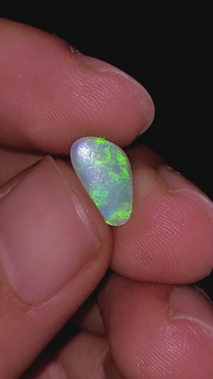 Natural Australian Opal Fancy Shape Cabochon Loose Gemstone For Making Jewelry 10X5X1 mm 0.5 Ct. OP-638