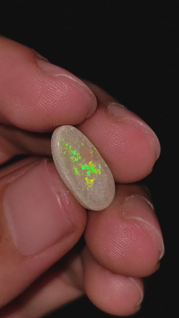 Natural Australian Opal Fancy Shape Cabochon Loose Gemstone For Making Jewelry 15X8X2 mm 2.5 Ct. OP-698