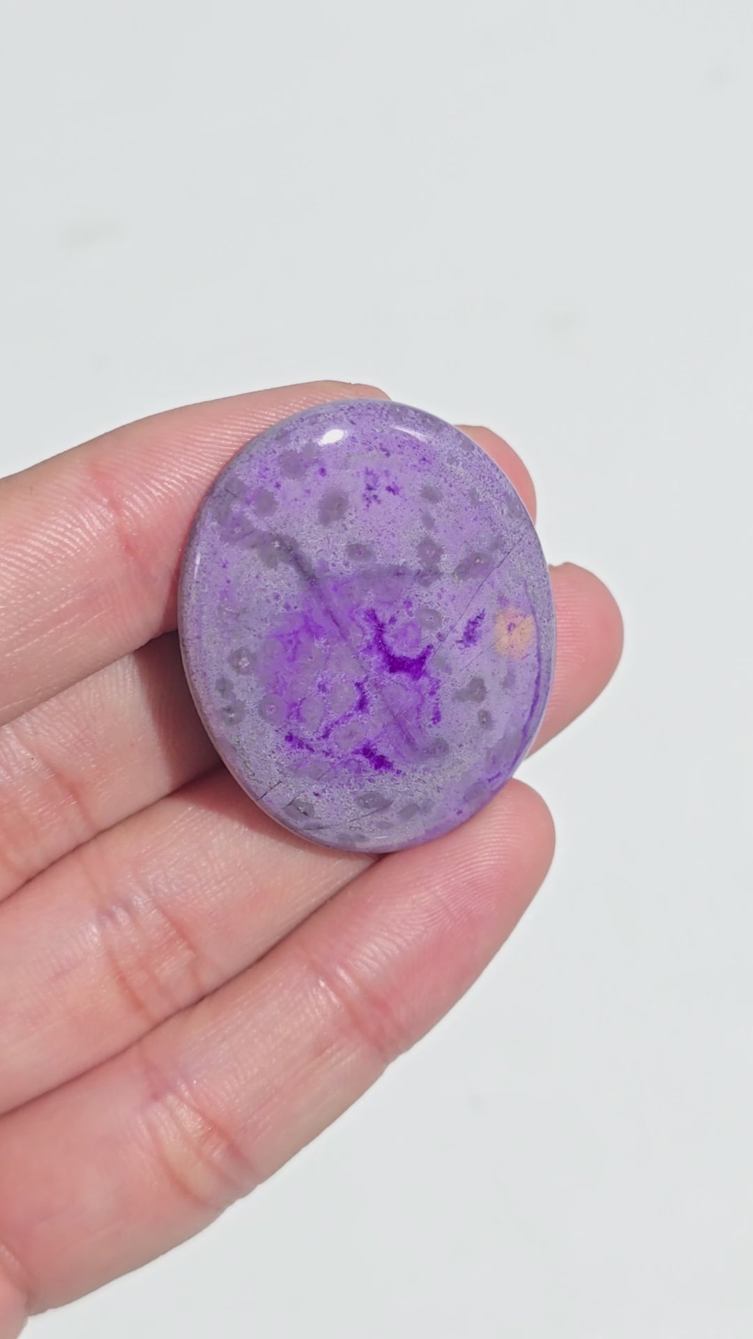 Sugilite Oval Shape Cabochon Loose Gemstone For Making Jewelry 54 Ct. 37X29X5 mm Y-9336