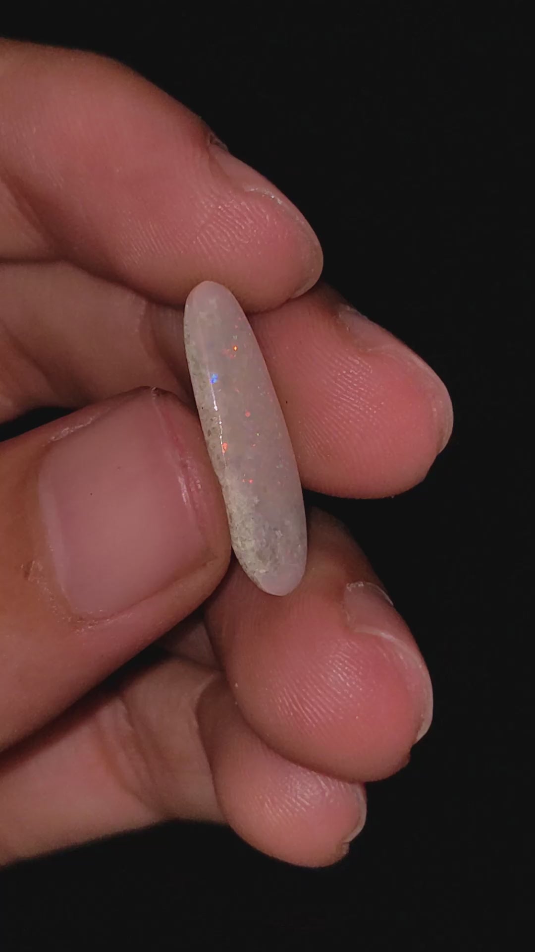 Natural Australian Opal Fancy Shape Cabochon Loose Gemstone For Making Jewelry 22X7X2 mm 3 Ct. OP-712