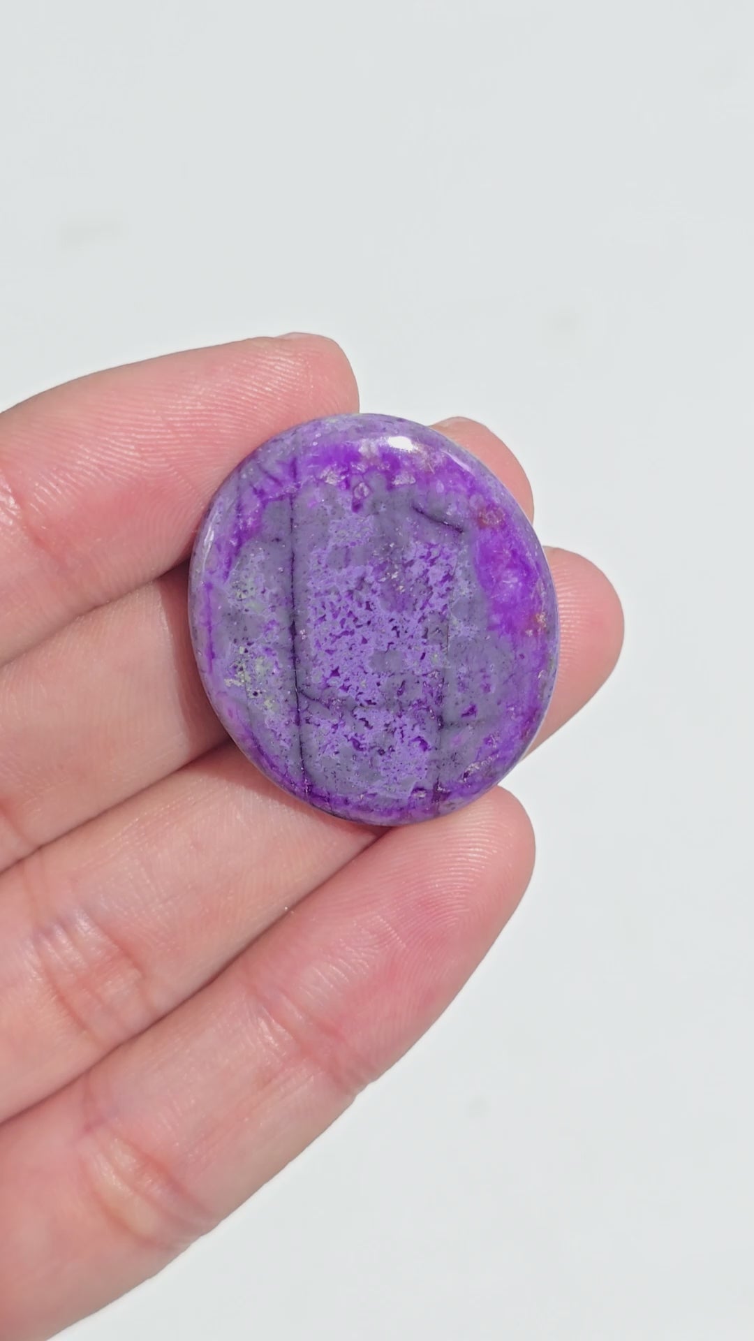 Sugilite Oval Shape Cabochon Loose Gemstone For Making Jewelry 28.5 Ct. 30X25X4 mm Y-9335