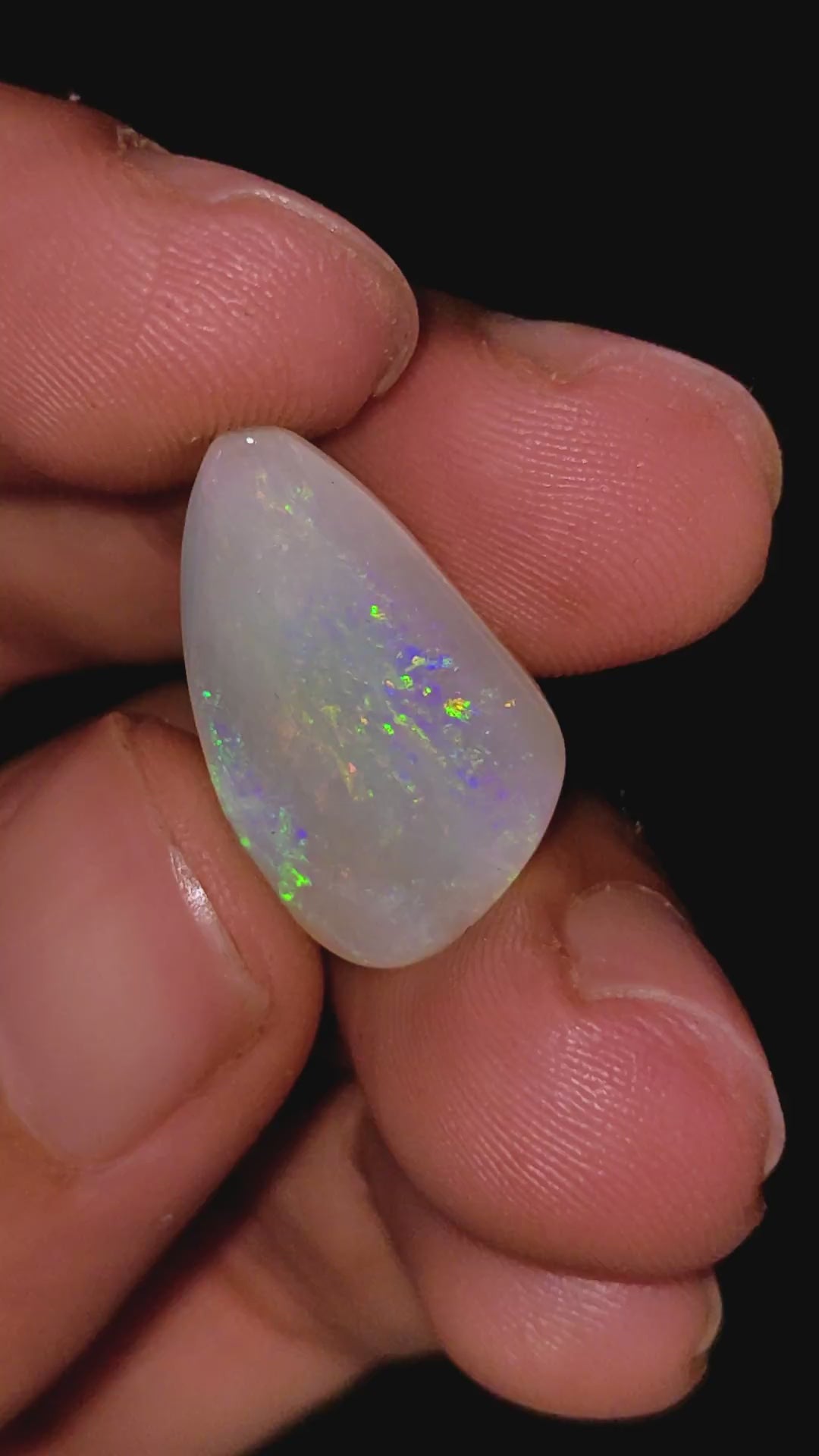 Natural Australian Opal Pear Shape Cabochon Loose Gemstone For Making Jewelry 25X14X5 mm 8 Ct. OP-667