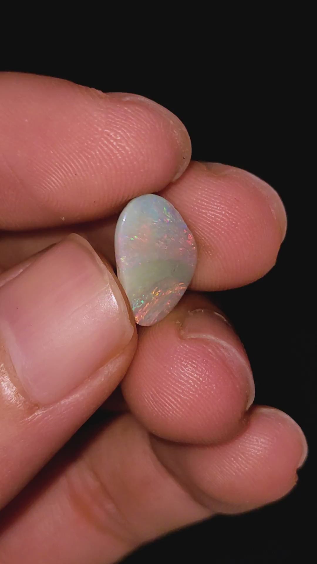 Natural Australian Opal Fancy Shape Cabochon Loose Gemstone For Making Jewelry 9X6X2 mm 1 Ct. OP-669