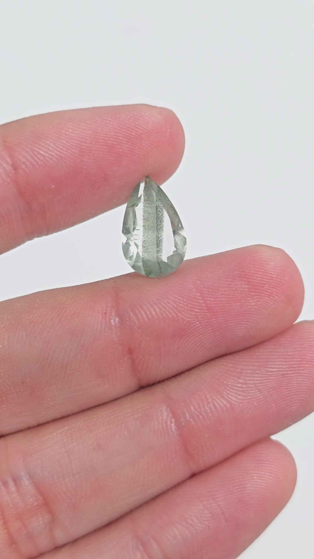Green Phantom Quartz Pear Shape Cut Stone Loose Gemstone For Making Jewelry 2.5 Ct. 13X8X4 mm Y-9381