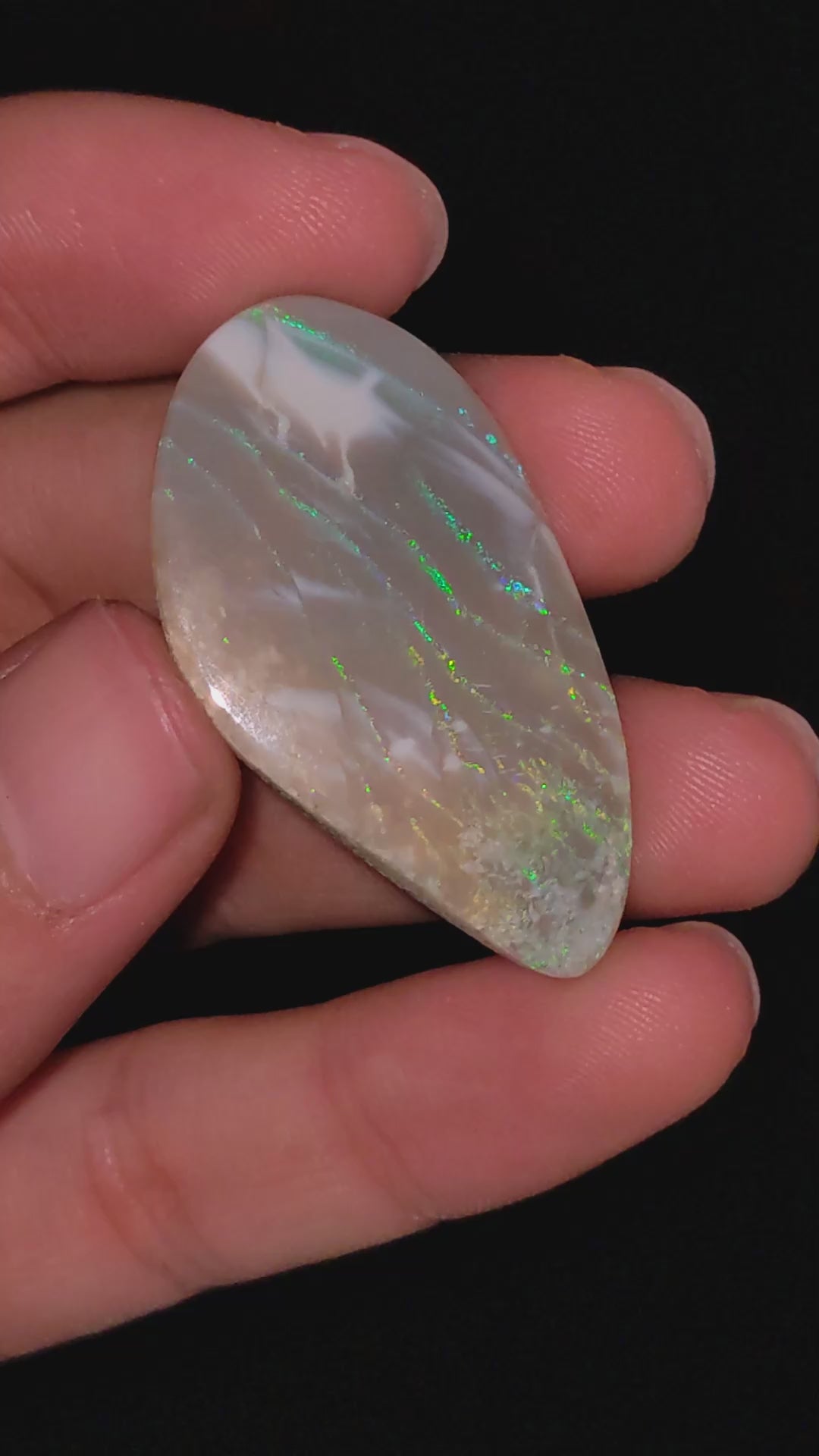 Natural Australian Opal Fancy Shape Cabochon Loose Gemstone For Making Jewelry 38X21X5 mm 22.5 Ct. OP-733