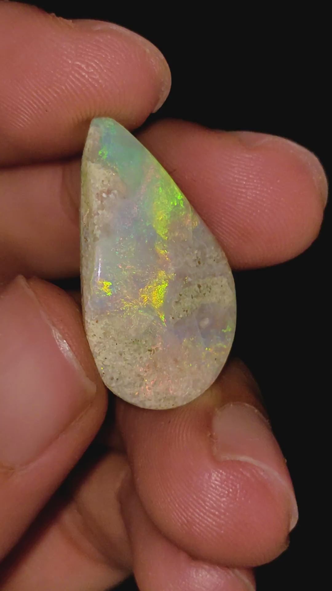 Natural Australian Opal Fancy Shape Cabochon Loose Gemstone For Making Jewelry 20X11X3 mm 5 Ct. OP-680
