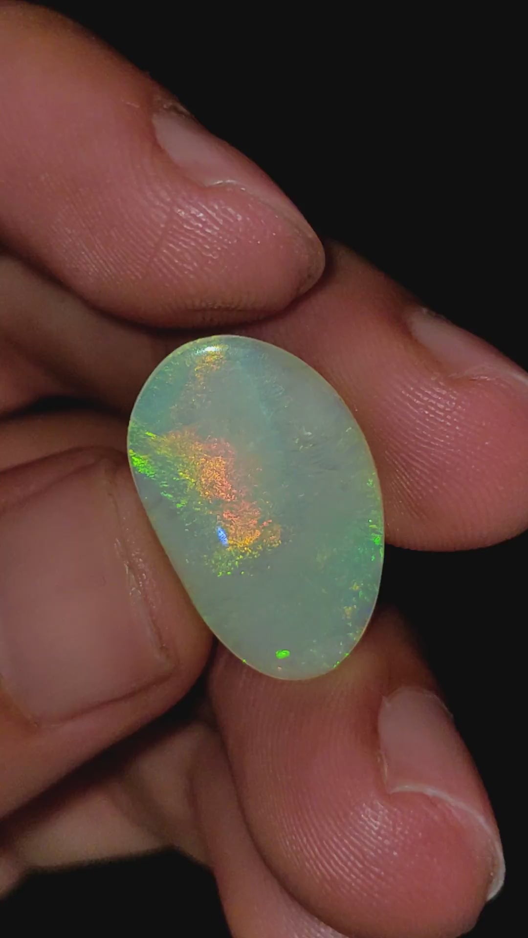Natural Australian Opal Fancy Shape Cabochon Loose Gemstone For Making Jewelry 20X12X2 mm 3 Ct. OP-624