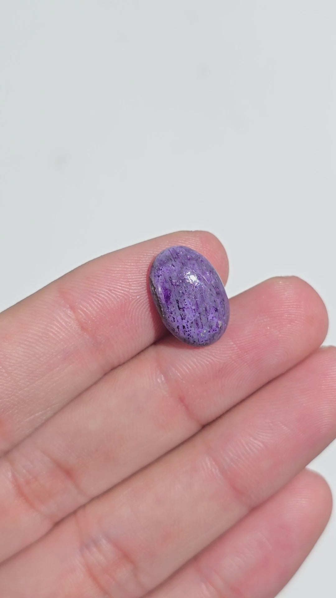 Sugilite Oval Shape Cabochon Loose Gemstone For Making Jewelry 5.5 Ct. 15X10X4 mm Y-9303