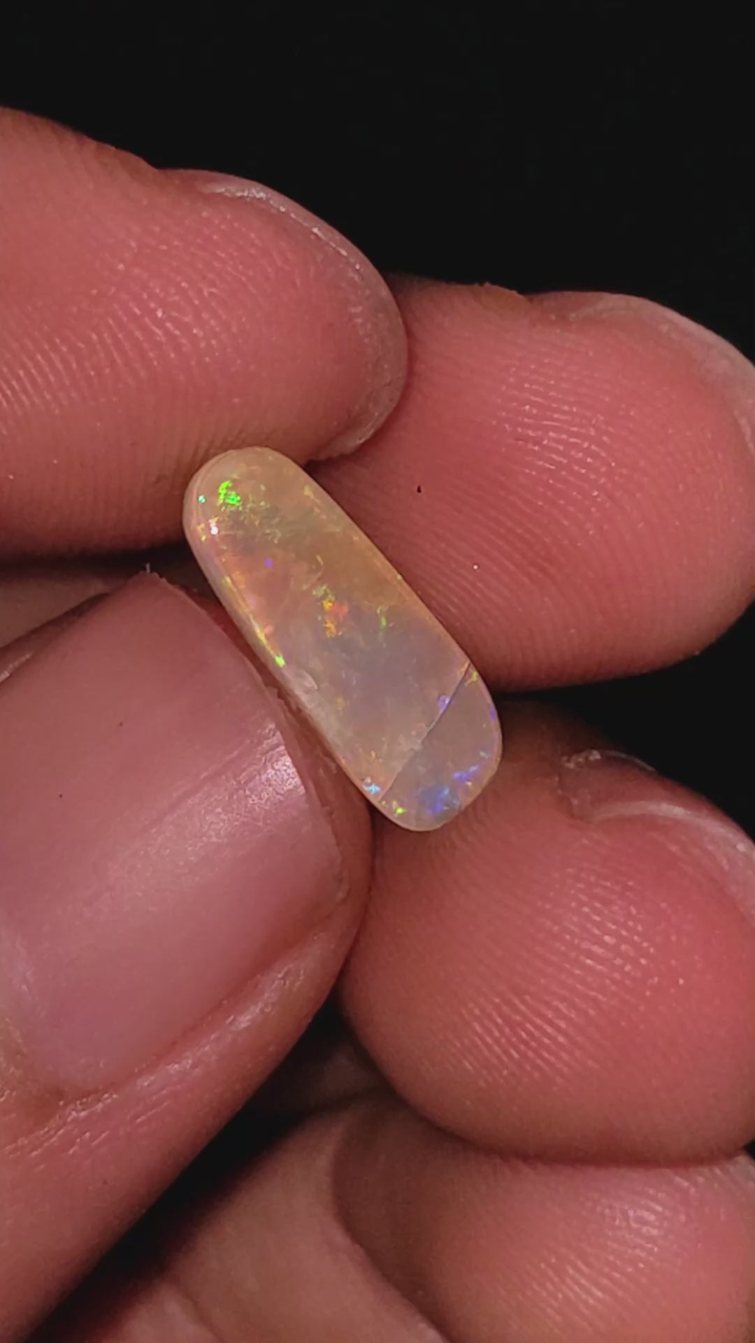 Natural Australian Opal Fancy Shape Cabochon Loose Gemstone For Making Jewelry 13X5X2 mm 1 Ct. OP-706