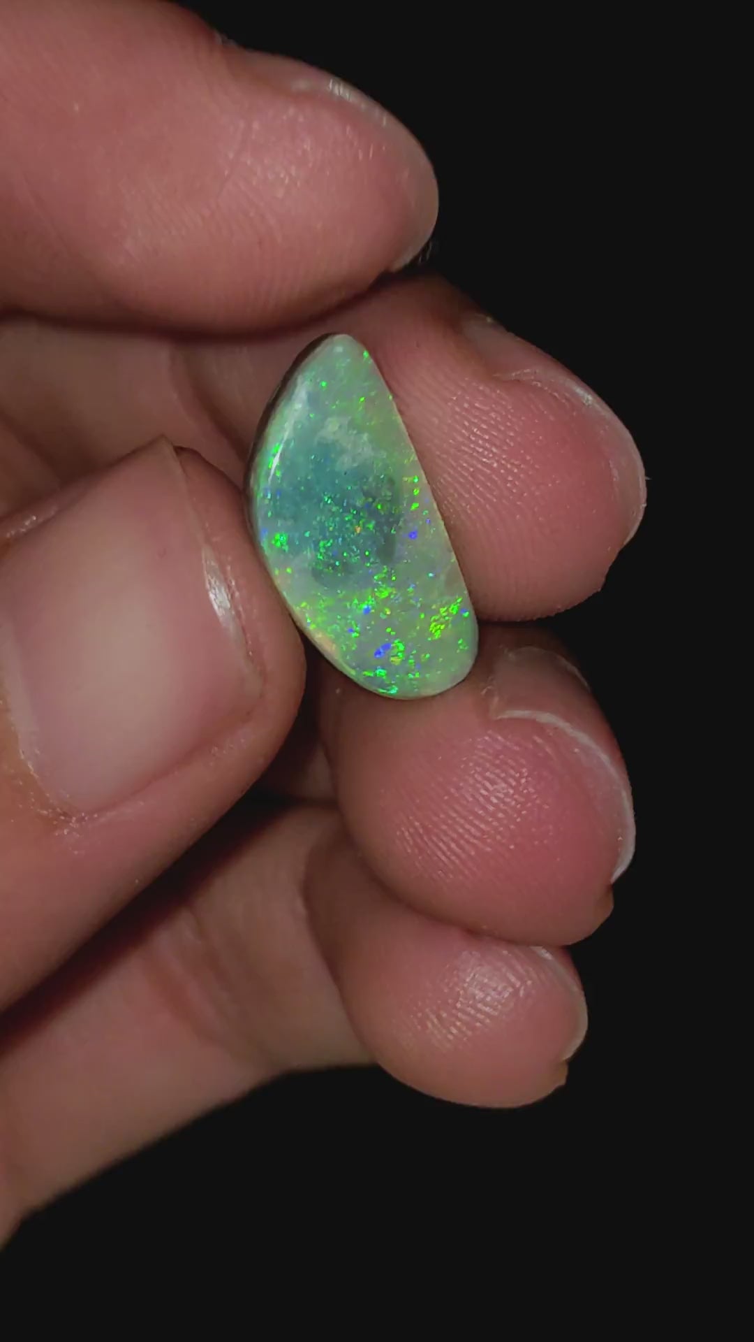 Natural Australian Opal Fancy Shape Cabochon Loose Gemstone For Making Jewelry 16X7X3 mm 3 Ct. OP-618