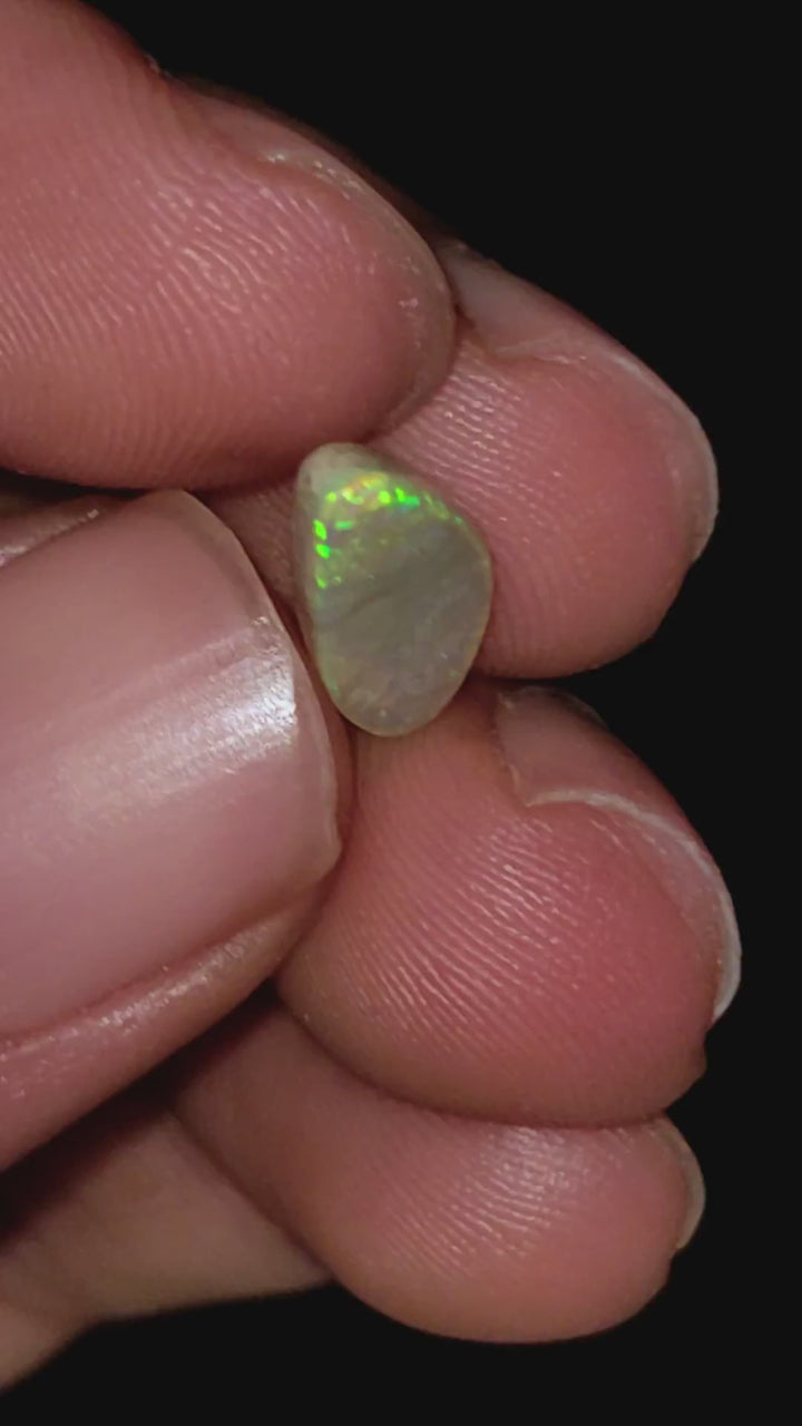 Natural Australian Opal Fancy Shape Cabochon Loose Gemstone For Making Jewelry 13X5X2 mm 1.5 Ct. OP-619