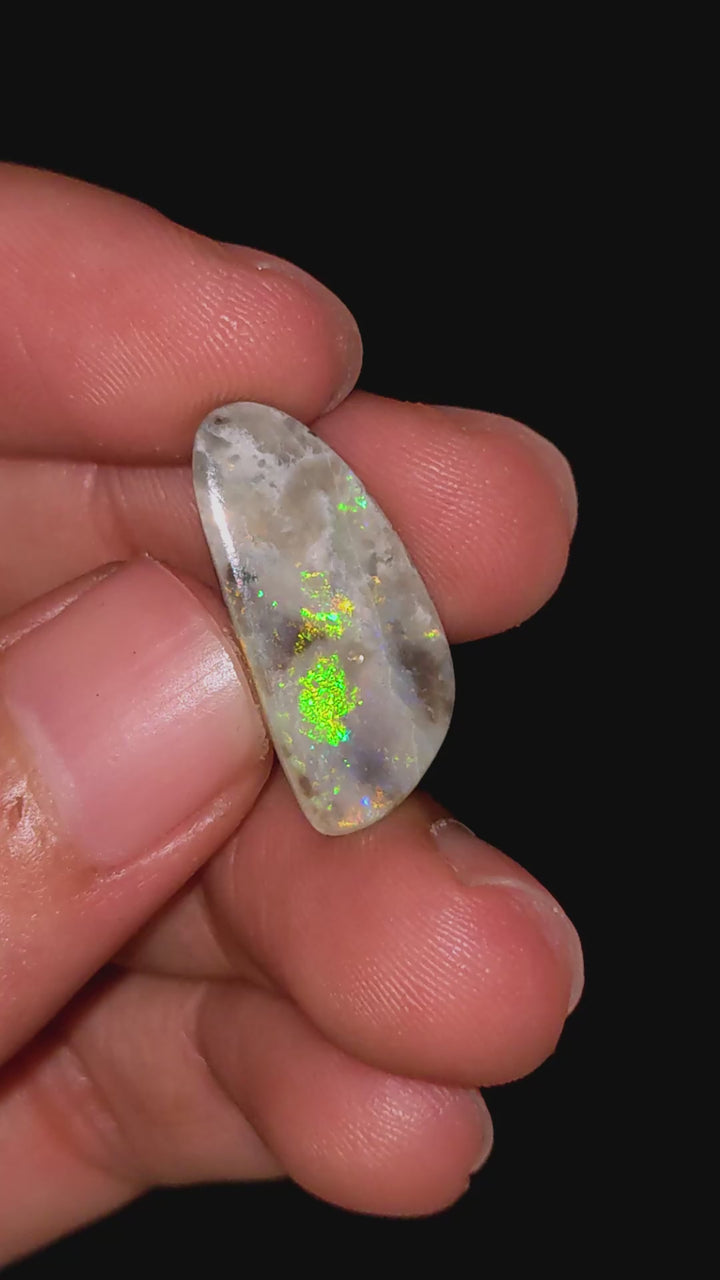 Natural Australian Opal Fancy Shape Cabochon Loose Gemstone For Making Jewelry 22X9X4 mm 6.5 Ct. OP-707