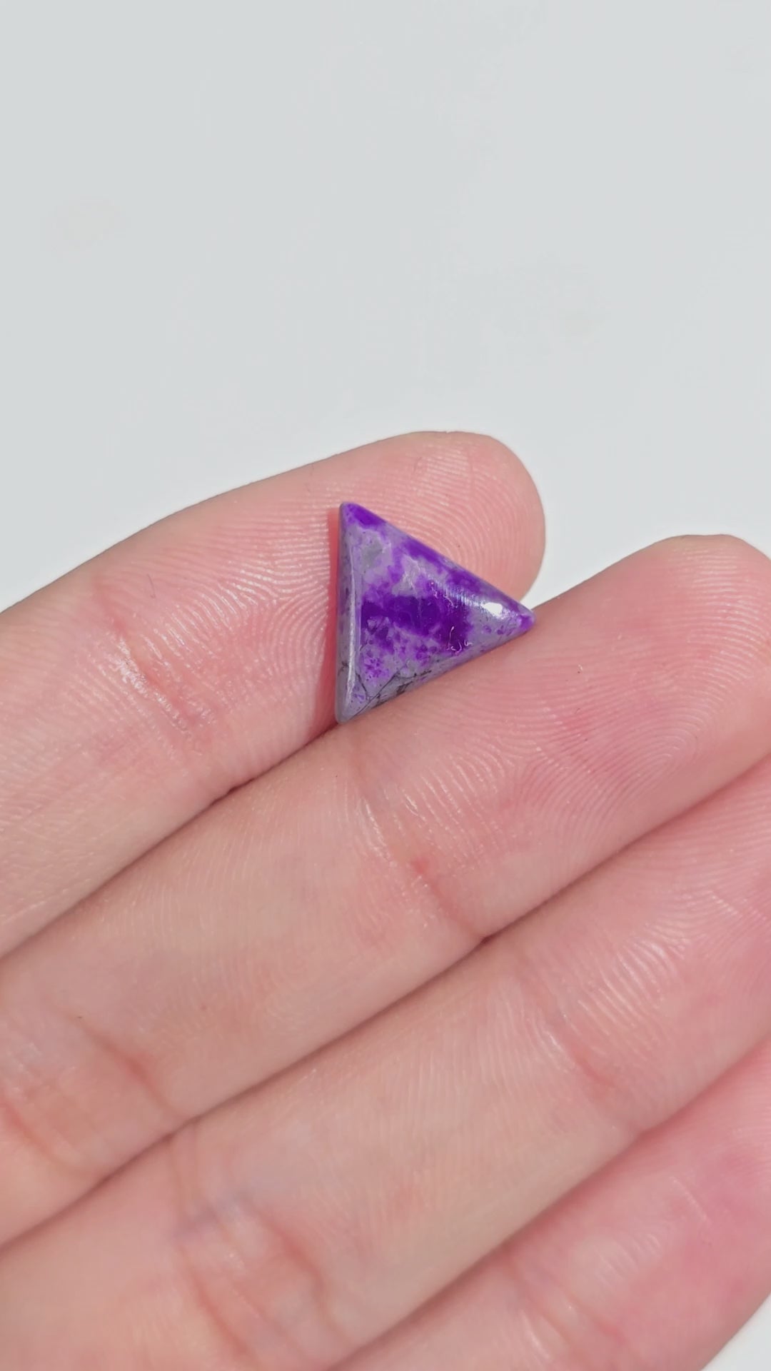 Sugilite Triangle Shape Cabochon Loose Gemstone For Making Jewelry 2 Ct. 10X10X2 mm Y-9345