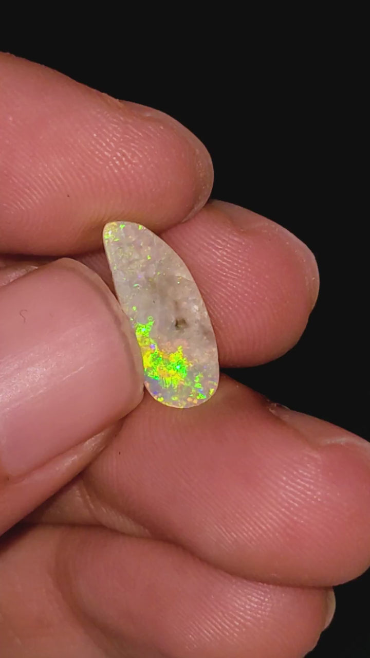 Natural Australian Opal Fancy Shape Cabochon Loose Gemstone For Making Jewelry 12X10X2 mm 2.5 Ct. OP-677