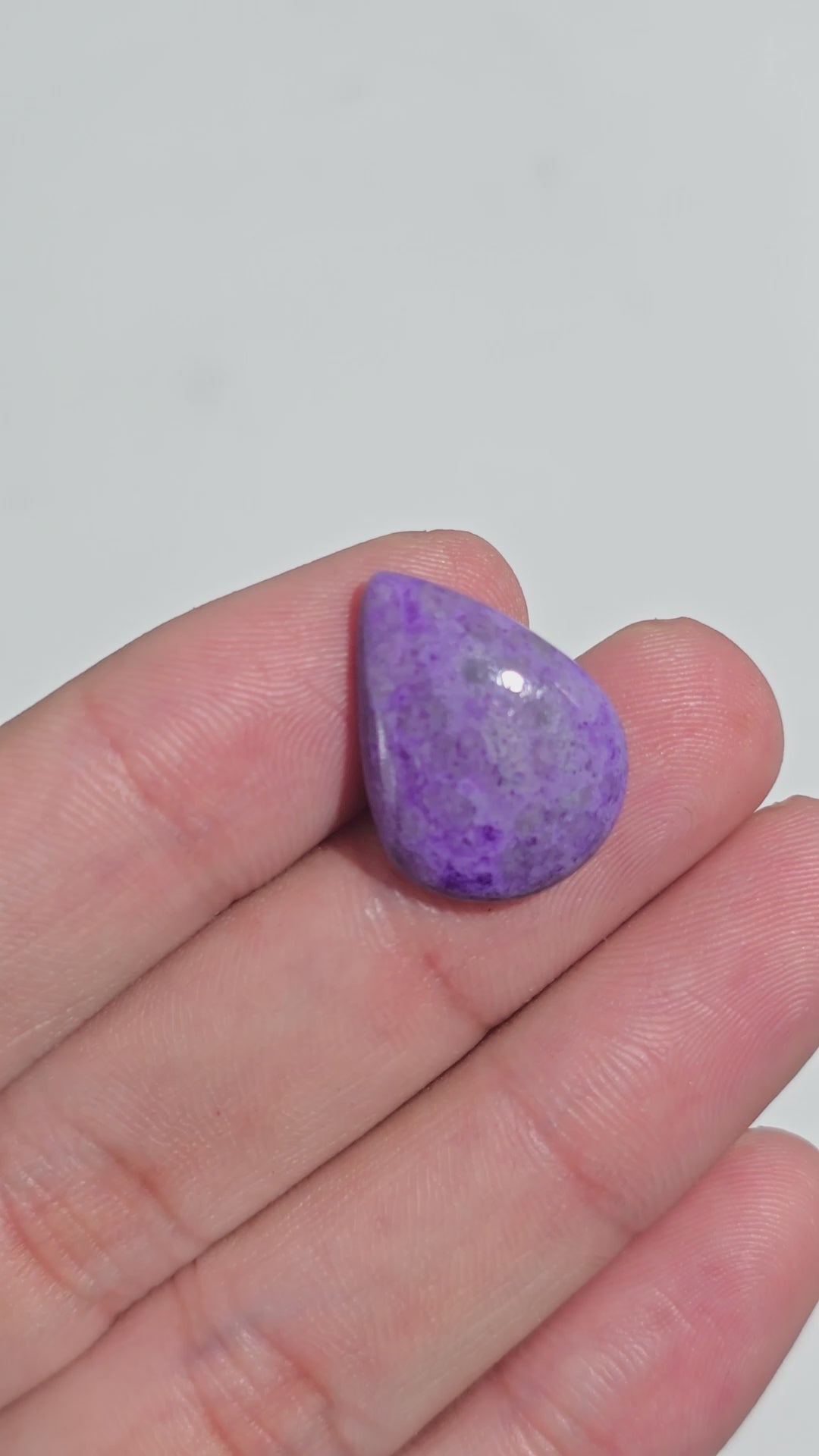 Sugilite Pear Shape Cabochon Loose Gemstone For Making Jewelry 10 Ct. 19X14X5 mm Y-9305