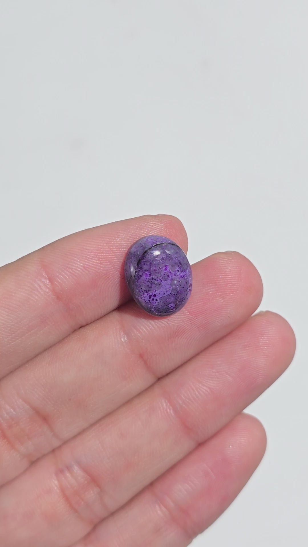 Sugilite Oval Shape Cabochon Loose Gemstone For Making Jewelry 6.5 Ct. 14X11X4 mm Y-9312