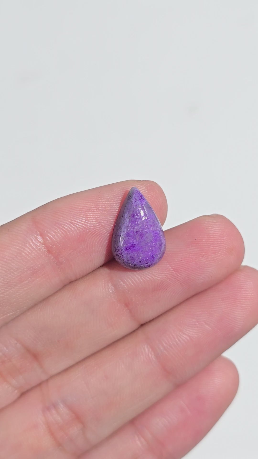 Sugilite Pear Shape Cabochon Loose Gemstone For Making Jewelry 5 Ct. 15X10X4 mm Y-9341