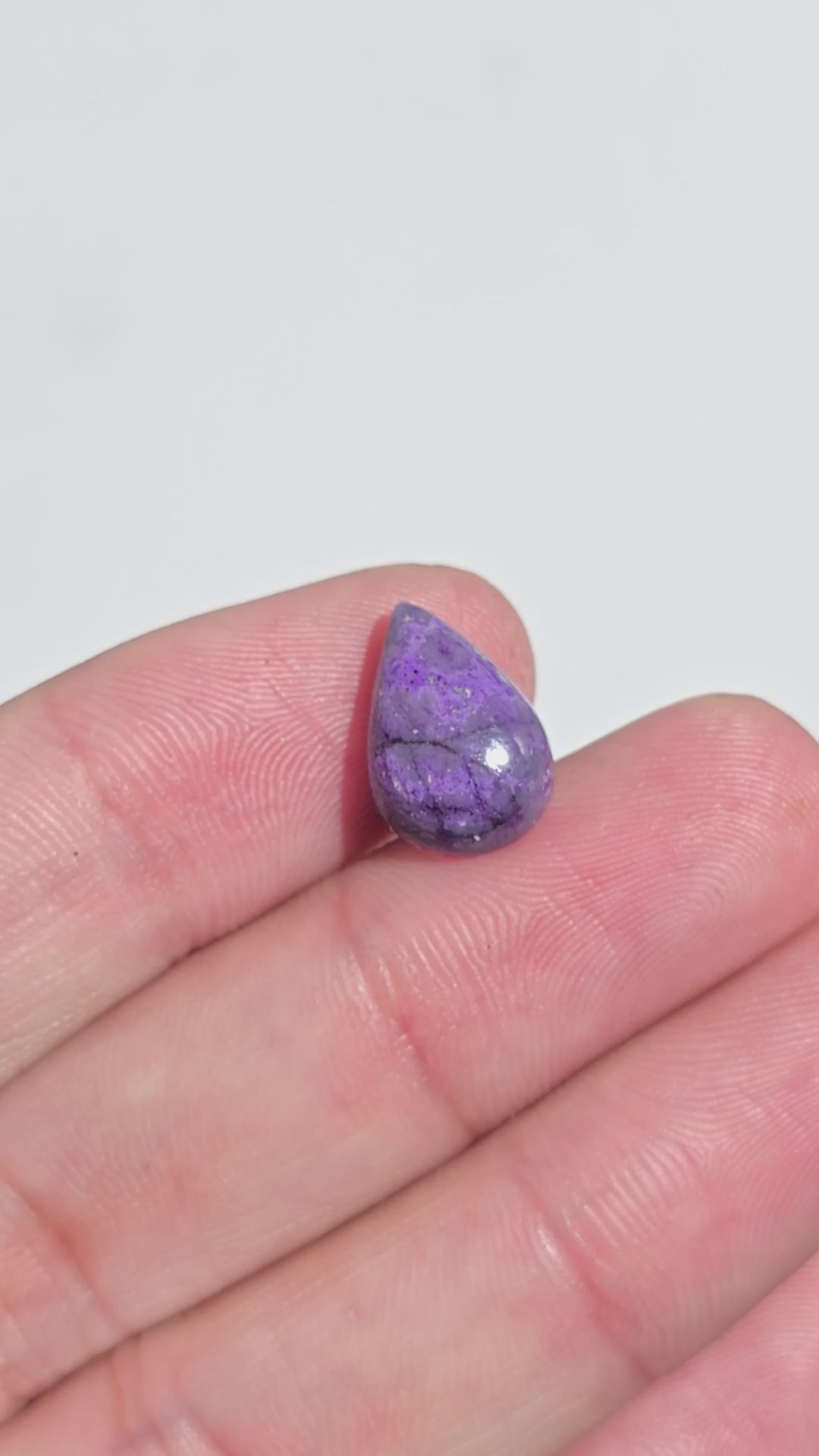 Sugilite Pear Shape Cabochon Loose Gemstone For Making Jewelry 4.5 Ct. 13X9X5 mm Y-9295
