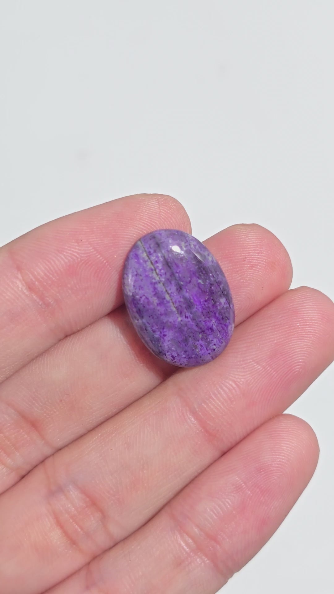 Sugilite Oval Shape Cabochon Loose Gemstone For Making Jewelry 11 Ct. 20X14X4 mm Y-9319