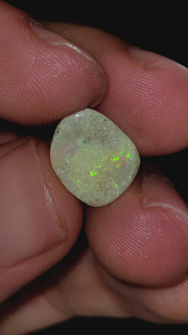 Natural Australian Opal Fancy Shape Cabochon Loose Gemstone For Making Jewelry 11X9X2 mm 2 Ct. OP-622
