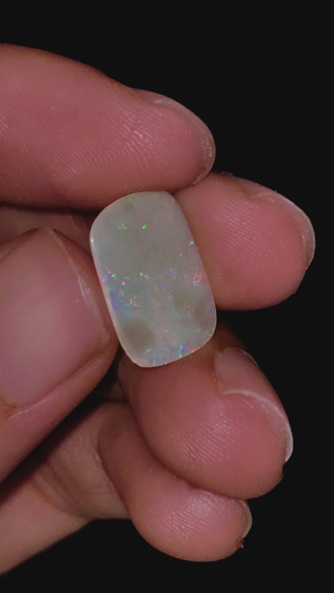 Natural Australian Opal Radiant Shape Cabochon Loose Gemstone For Making Jewelry 15X12X1 mm 2 Ct. OP-656